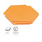 100 Stick-It Cards, hexagonal, orange